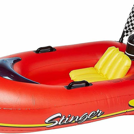Inflatable Ride-On Pool Float Raft, Speedboat Stinger Pool Toy for Kids & Adults