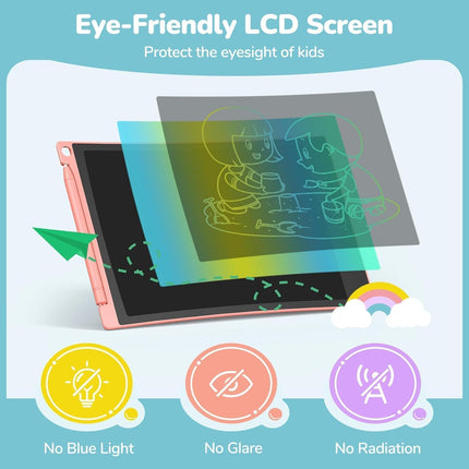 4-Pack LCD Writing Tablets – 8.5" Colorful Drawing Boards for Kids 3-8 Years