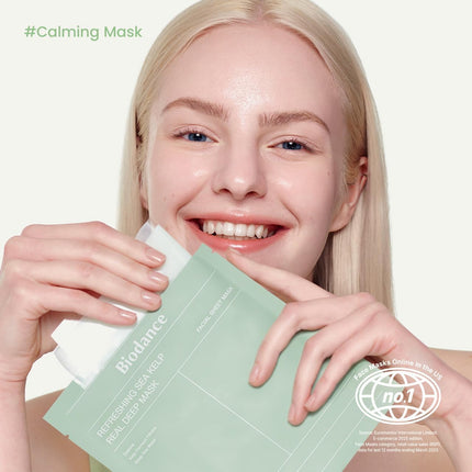 Sea Kelp Hydrogel Mask – Overnight, Calming, Oil & Blemish Control, 4-Pack