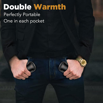 2-Pack Rechargeable Hand Warmers – Portable USB 2-in-1 for Men, Women & Kids