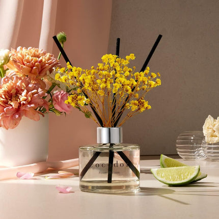White Jasmine Reed Diffuser Set – 6.7oz Home Scent for Shelf & Bathroom Decor