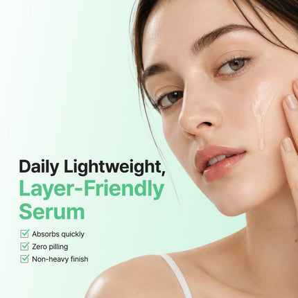 Centella Unscented Serum 2oz, Soothing Korean Skincare for Sensitive Skin, Vegan