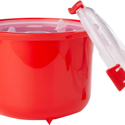 Microwave Rice Cooker & Food Containers 2.6L + 915ml, 2-Pack, BPA-Free