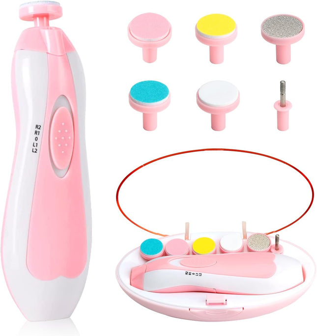 Baby Nail Trimmer with Light – Safe Electric Clippers for Newborn & Toddler