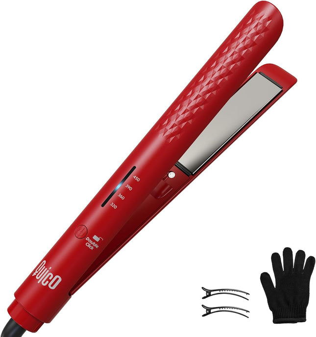 Ceramic Hair Straightener 110-240V Dual Voltage Flat Iron for Women