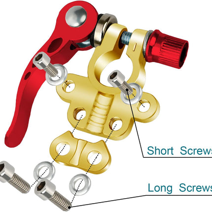 2PCS Battery Terminal Connectors – 4 Way Quick Release for SAE/JIS Type A Posts