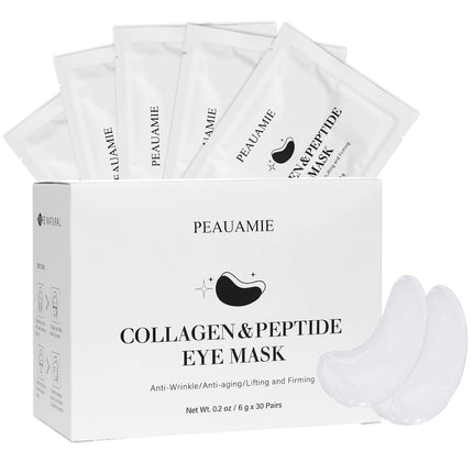 30 Pairs Hydrating Under Eye Patches Collagen Peptide Facial Treatment