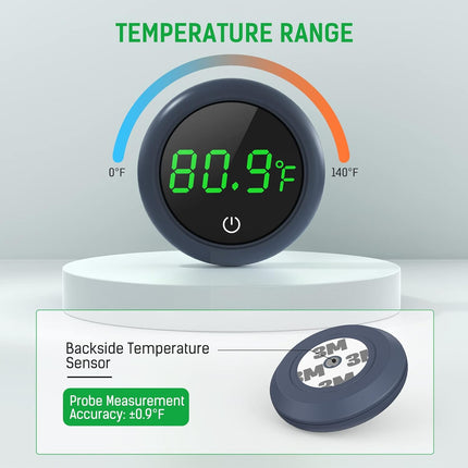 Fish Tank Digital Thermometer – Accurate LED Display ±0.9°F