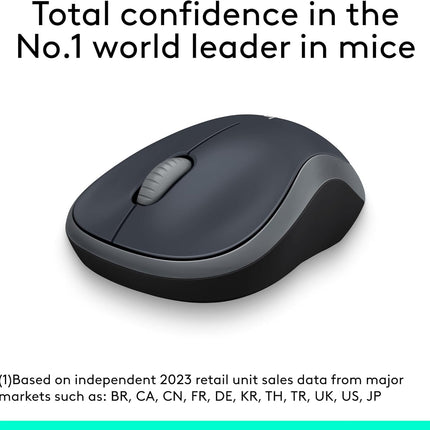 M185 Wireless Mouse 2.4GHz USB Receiver 1000 DPI for PC Mac Laptop
