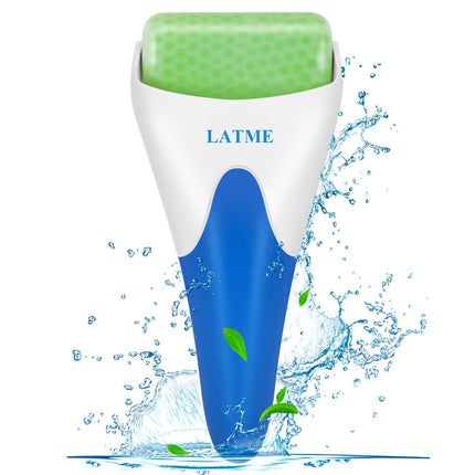 Ice Roller for Face & Eyes, Facial Massage Tool for Puffiness, Migraine & Pain Relief, Green