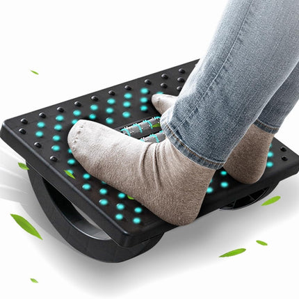Ergonomic Under Desk Foot Rest with Roller Massager for Office and Gaming