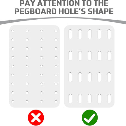 15PCS Pegboard Hooks – Compatible with IKEA Skadis Organizer for Home & Garage