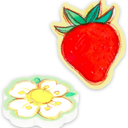 Strawberry Shortcake Doodling Set – Mechanical Pencils, Erasers, Stickers & Pouch