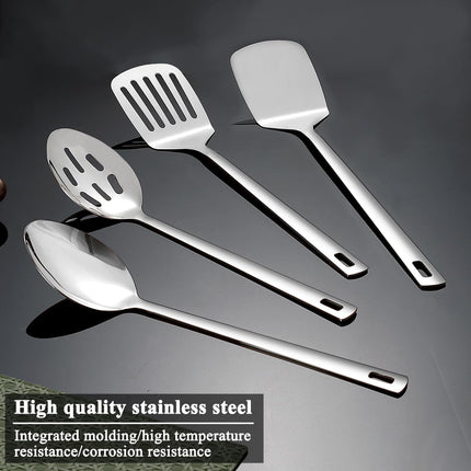 4PCS Stainless Steel Kitchen Utensils Set Cooking Spoons & Spatula Tools