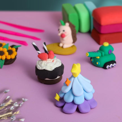 24-Color Air Dry Clay Set – DIY Magic Clay with Tools for Kids