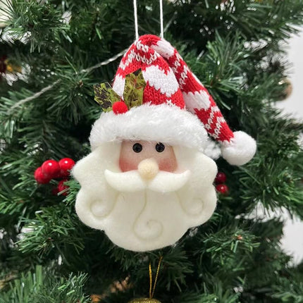 4PCS Christmas Tree Hanging Ornaments, Cute Santa Claus Doll Decorations