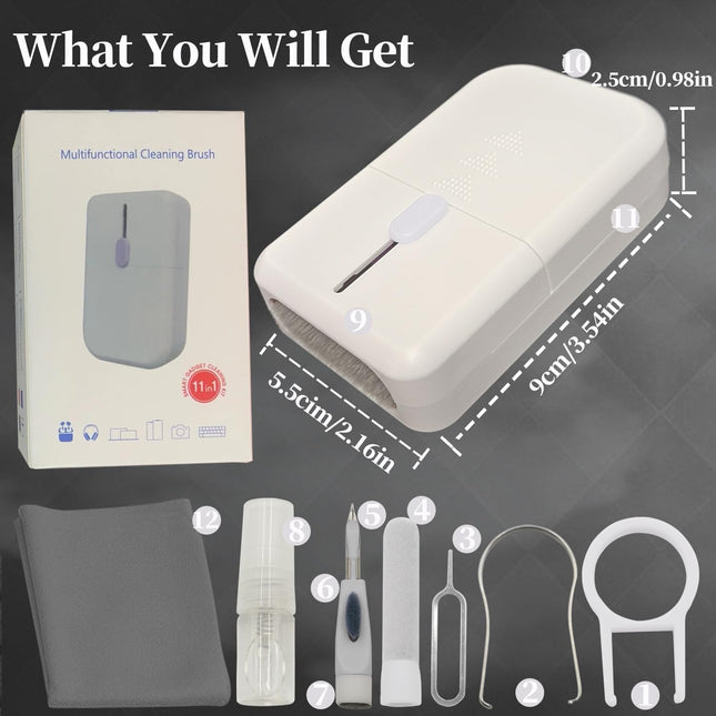 Laptop & Gaming Keyboard Cleaning Kit – 11-in-1 Electronics Spray & Tools