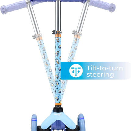 Kids 3 Wheel Kick Scooter Self Balancing LED Light Up Wheels Scooter