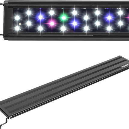 12 Inch Full Spectrum LED Aquarium Light for Freshwater Fish Tanks with Extendable Brackets