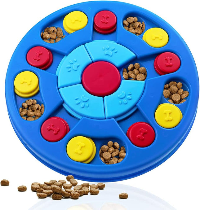 Interactive Dog Puzzle Toy with Treat Dispenser IQ Training Game for Pets