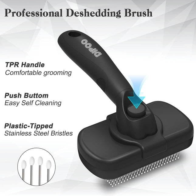 Self-Cleaning Shedding Brush – Skin-Friendly Grooming Tool for Dogs & Cats