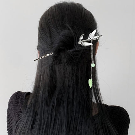 6PCS Star Moon Hair Sticks, Metal Chinese Hair Chopsticks for Buns & Updos, Silver