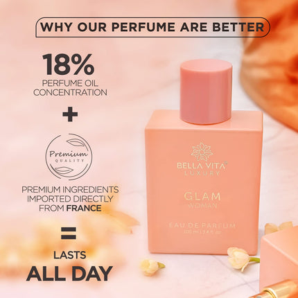 BellaVita CEO Man & GLAM Perfume Duo Set 2 x 100ml Eau de Parfum