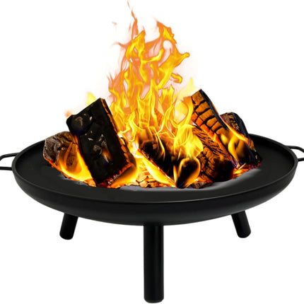 23-Inch Wood Burning Fire Pit, Durable Alloy Steel Outdoor Fire Bowl for Backyard Camping