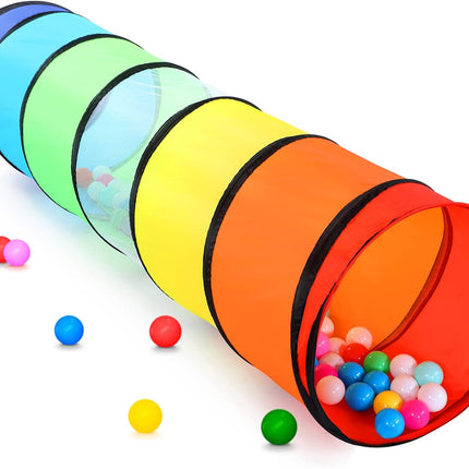 Kids Pop-Up Play Tunnel – Colorful Crawl Tent Toy for Toddlers & Pets