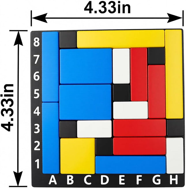 Logic Puzzle Dice Game Race to Fill Grid Brain Teaser 2 Player Ages 8+