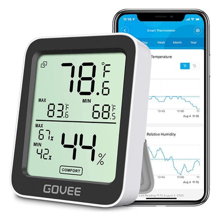 Digital Hygrometer H5075 – Bluetooth Temp/Humidity, 2-Year Data Storage