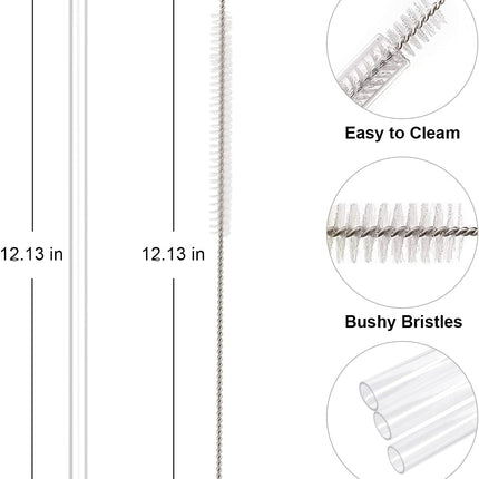 6-Pack Replacement Straws for Stanley 30oz & 40oz Tumblers with Brush