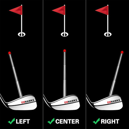 Golf Training Aids – Club Alignment Rods for Swing & Shot Visualization