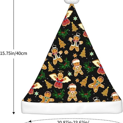 Adult Unisex Santa Hat – Custom Christmas Hat for Holiday Events & New Year Parties