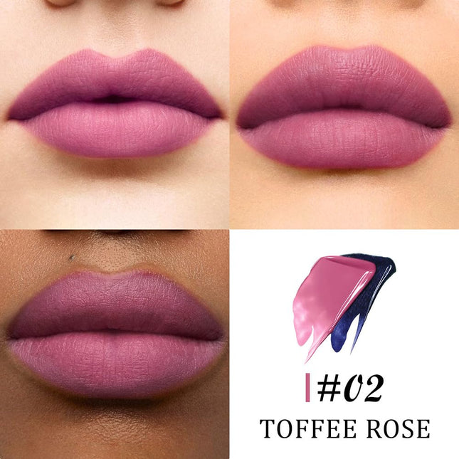 Rose Peel-Off Lip Stain – Matte, Waterproof, Long-Lasting 24H, Shade 02