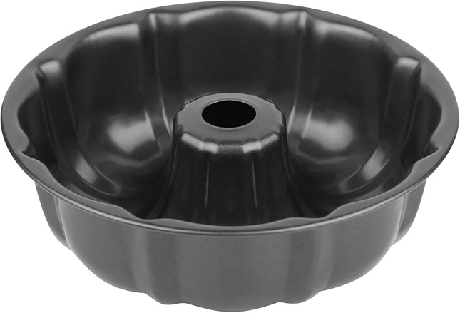 9.5in Non Stick Bundt Cake Pan Carbon Steel Fluted Tube Baking Mold