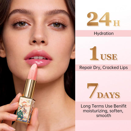 Tinted Color Changing Lip Balm with Vitamin E Hydrating Moisturizer for Dry Lips