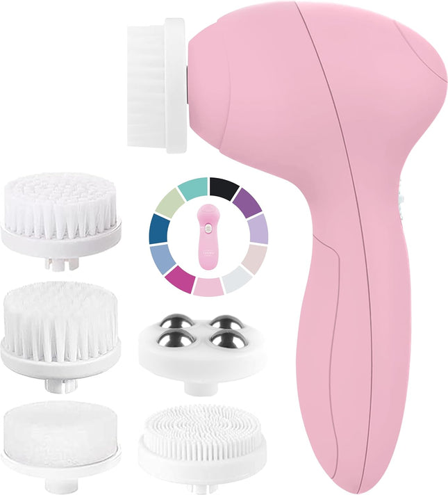 Electric Facial Cleansing Brush Spin Scrubber for Exfoliating Skin Care