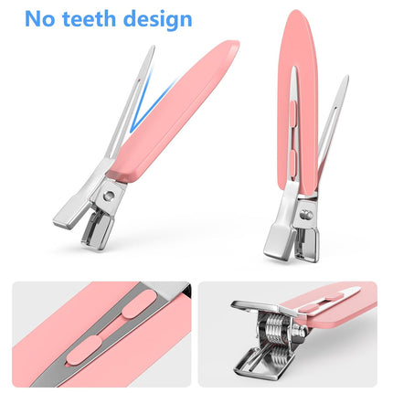 30PCS Metal Alligator Hair Clips, Duckbill Salon Styling Clips, Heavy-Duty Silver Hair Pins