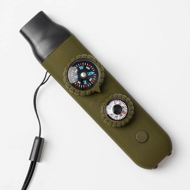 Emergency Survival Whistle – Kids Whistle with Lanyard, Compass & Thermometer