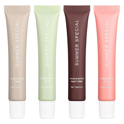 Lip Butter Balm Kit – Hydrating, Tinted, Non-Sticky Lip Care with Shea & Avocado