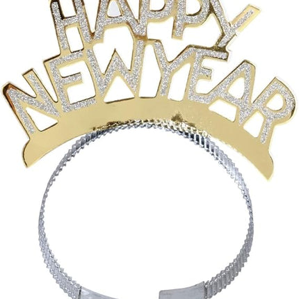 Happy New Year Headband Tiara 12 Pcs NYE Party Favor Decorations