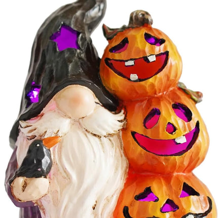 Hodao Fall Pumpkin Gnome Decor – Premium Halloween Swedish Elf Tabletop Figurine