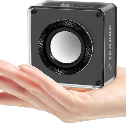LENRUE Mini Bluetooth Speaker – 5W Wireless Portable, TWS & TF Card Support, Lanyard for Travel & Outdoor