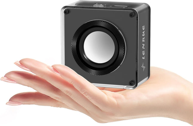 LENRUE Mini Bluetooth Speaker – 5W Wireless Portable, TWS & TF Card Support, Lanyard for Travel & Outdoor
