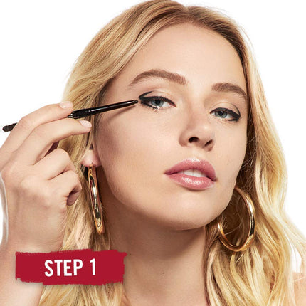 London Exaggerate Waterproof Eye Definer 262 Blackest Black, Long-Wear Eyeliner 0.01oz