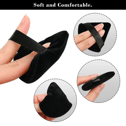 8PCS Triangular Makeup Powder Puffs, Soft Velvet Sponges for Foundation & Contouring