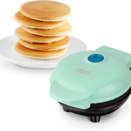Compact Mini Griddle – Nonstick Surface, Space-Saving Design, Aqua