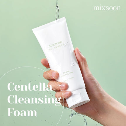 Centella Cica Cleansing Foam 150ml, Low pH Soothing Face Wash for Hydration & Glow