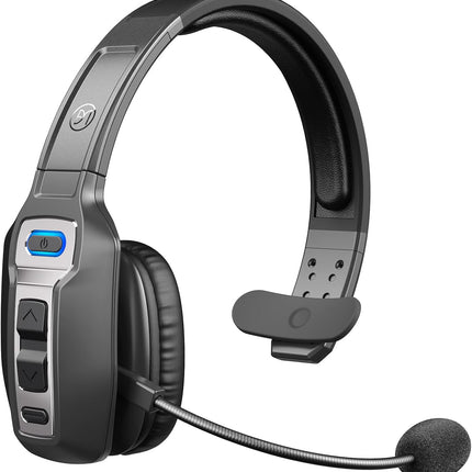 Bluetooth Headset for Truckers, AI Noise Cancel Mic, 65H Talk, Mute, Cell Use